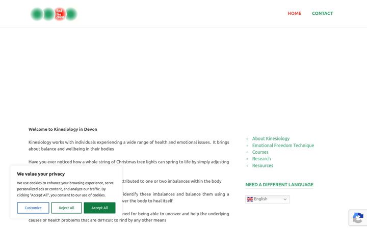 Screenshot of findthecause.com