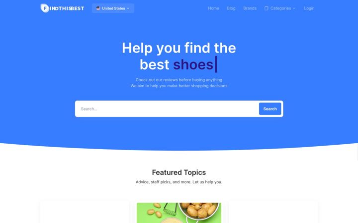 Screenshot of findthisbest.com