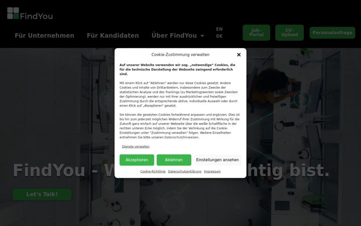 Screenshot di findyou.de