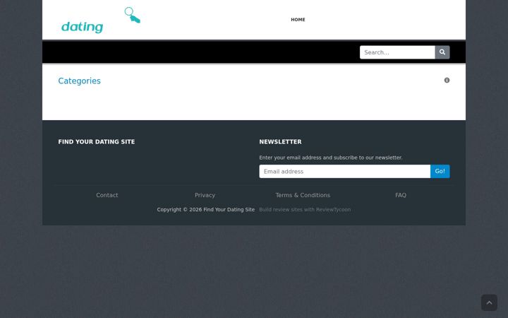 Screenshot of findyourdatingsite.com