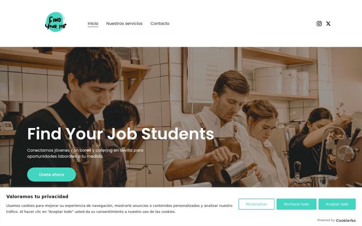 Screenshot of findyourjobst.com