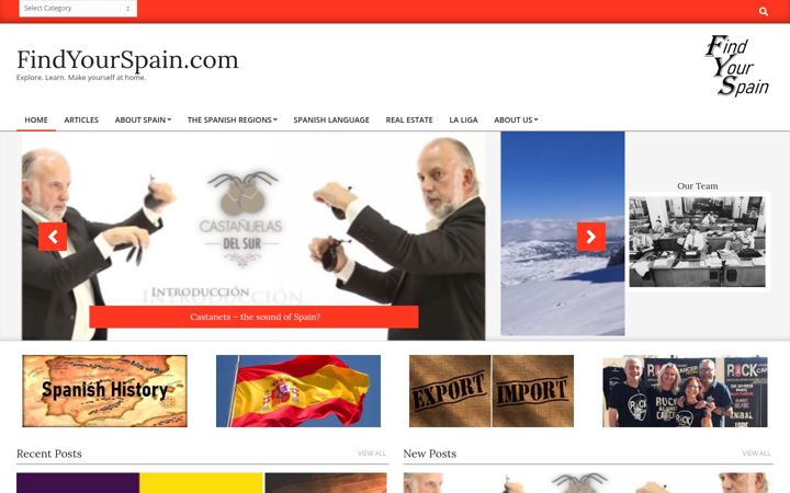 Screenshot of findyourspain.com