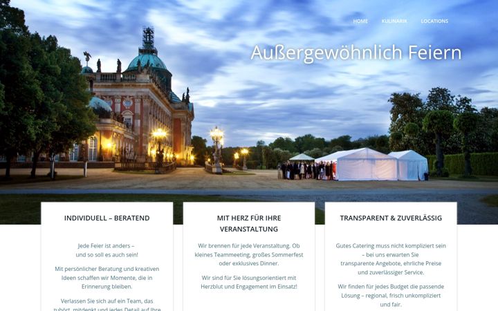 Screenshot of fine-dine-catering.de