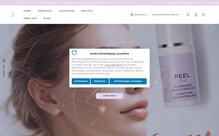 Screenshot of fine-skin-beautystars.de