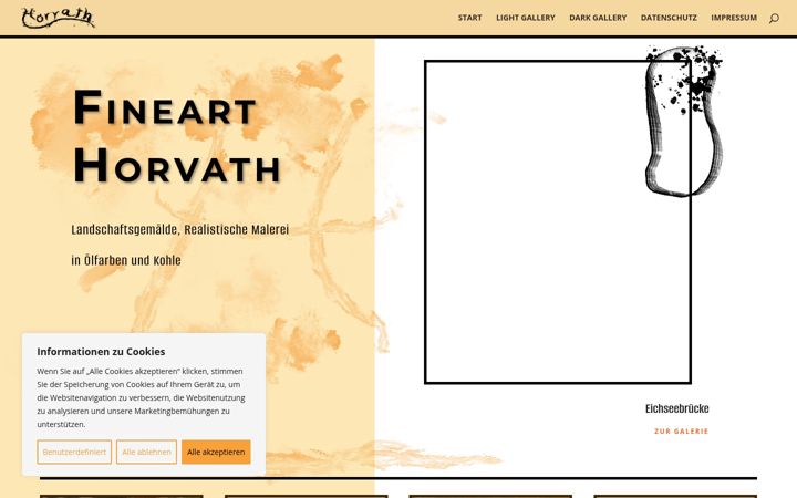Screenshot of fineart-horvath.eu