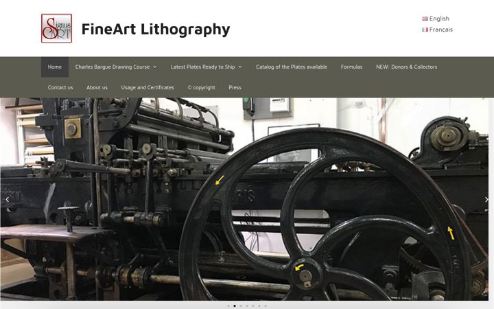 Screenshot of fineartlithography.com