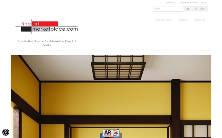 Screenshot of fineartmarketplace.com