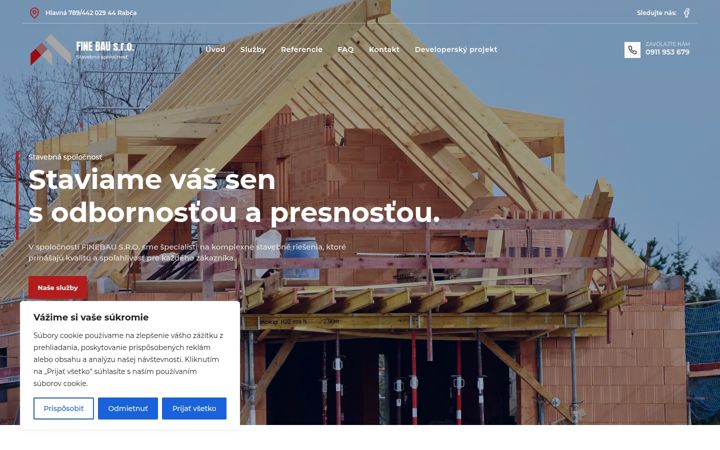 Screenshot του finebau.sk