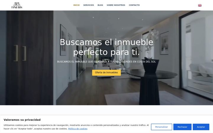 Screenshot of finebis.com