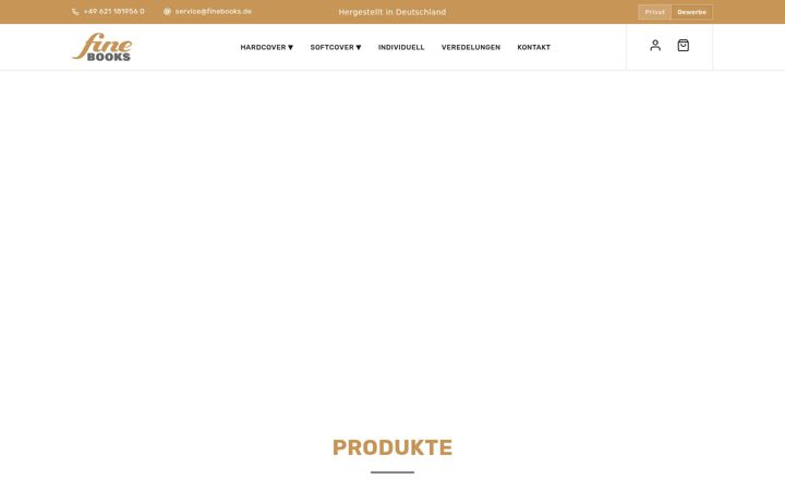 Screenshot of finebooks.de