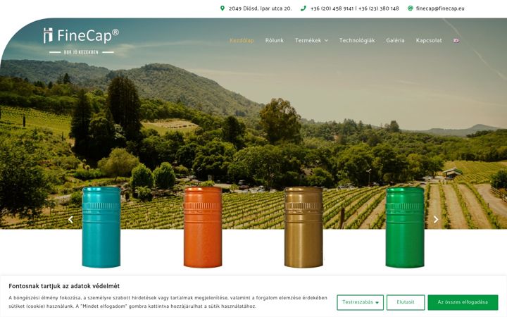 Screenshot of finecap.eu