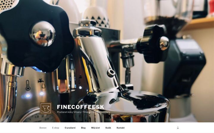 Screenshot of finecoffee.sk