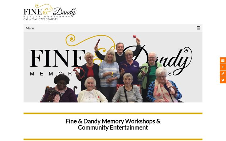 Screenshot of finedandyworkshops.co.uk