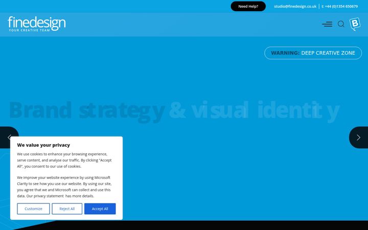Screenshot of finedesign.co.uk