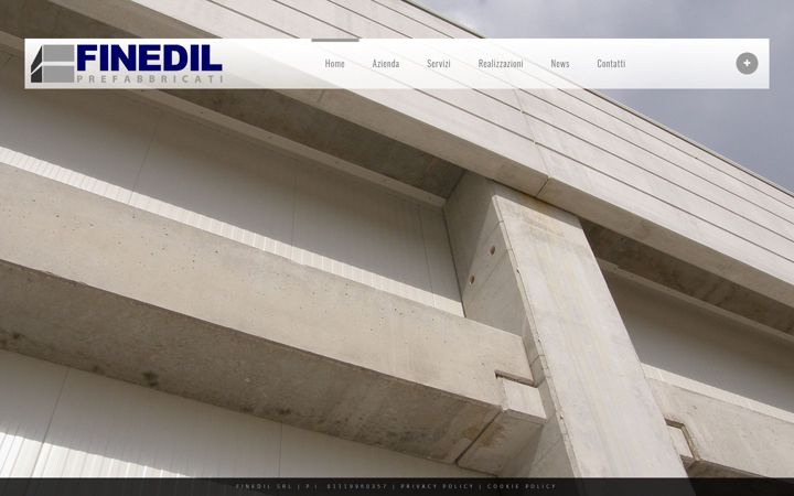 Snímek obrazovky finedilprefabbricati.com