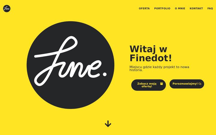 Screenshot of finedot.pl
