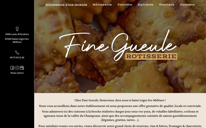 Screenshot of finegueulerotisserie.fr