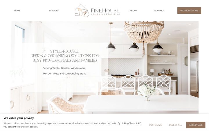 Screenshot of finehouseliving.com