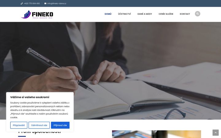 Screenshot of fineko-dane.cz