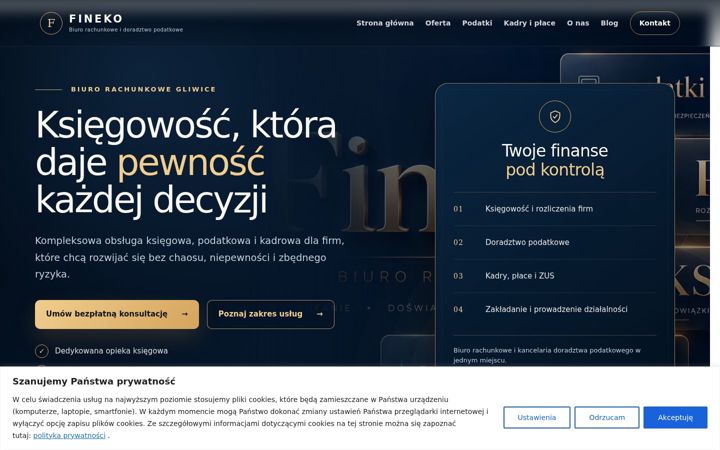 Screenshot of finekogliwice.pl