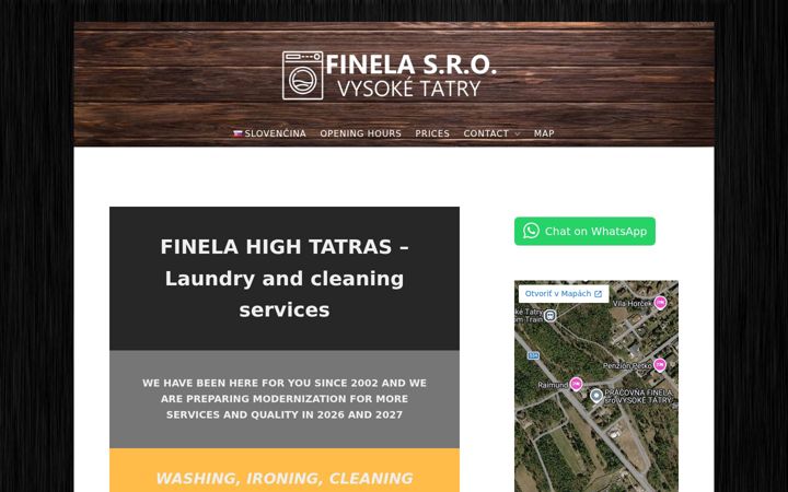 Screenshot of finela.sk