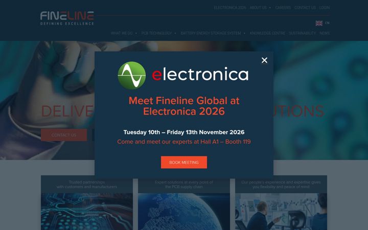 Screenshot of fineline-global.com