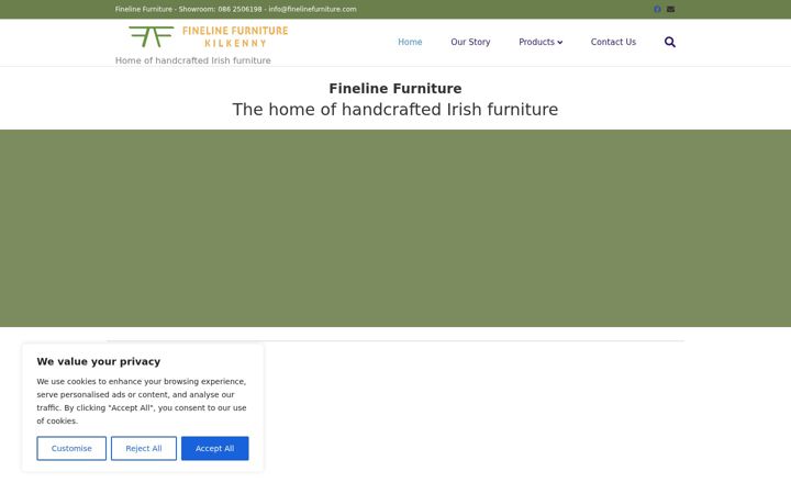 Snímek obrazovky finelinefurniture.ie