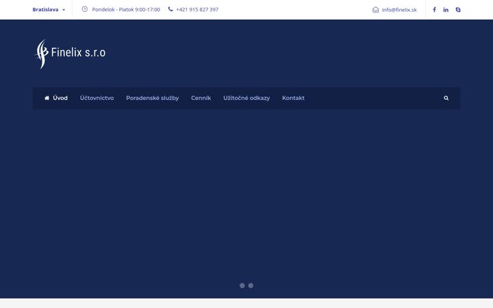 Screenshot of finelix.sk