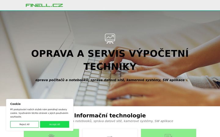 Screenshot of finell.cz