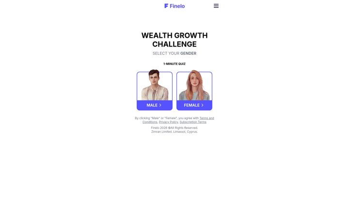 Screenshot of finelo.io