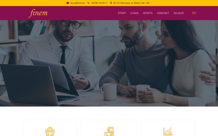 Screenshot of finem.pl