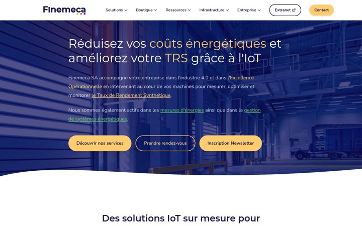 Screenshot of finemeca.com