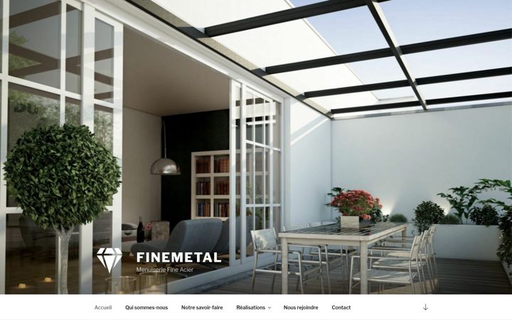 Screenshot of finemetal.fr