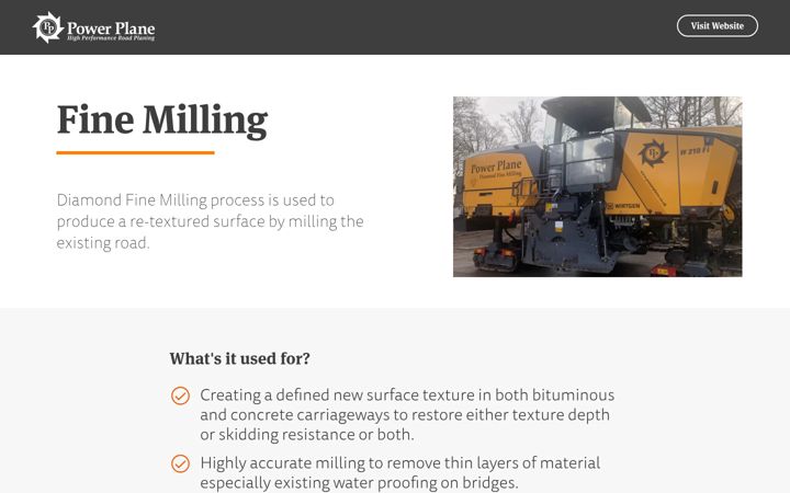 Screenshot of finemilling.co.uk
