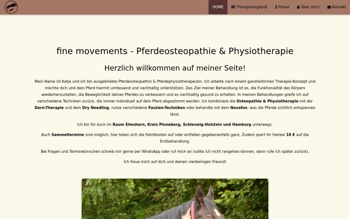 Screenshot of finemovements.de