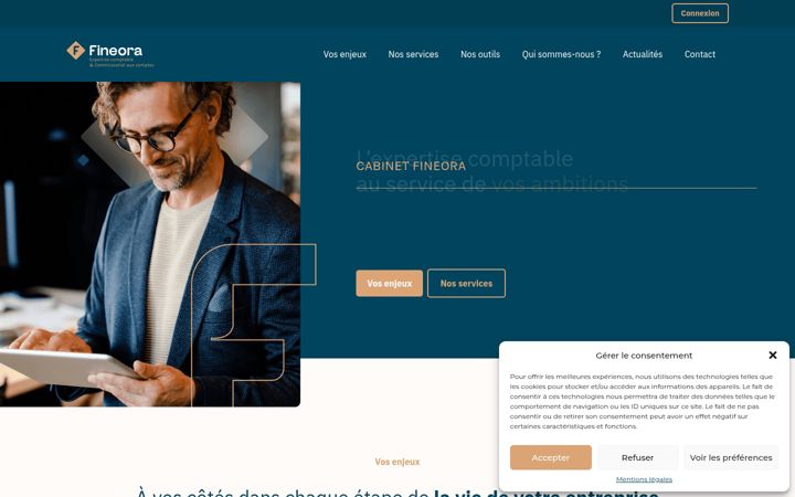 Screenshot of fineora.fr
