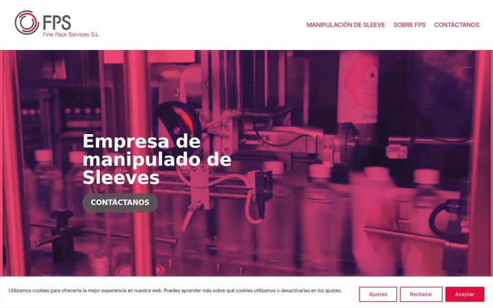 Screenshot of finepackservices.com