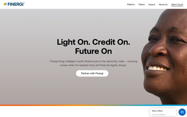 Screenshot of finergi.com