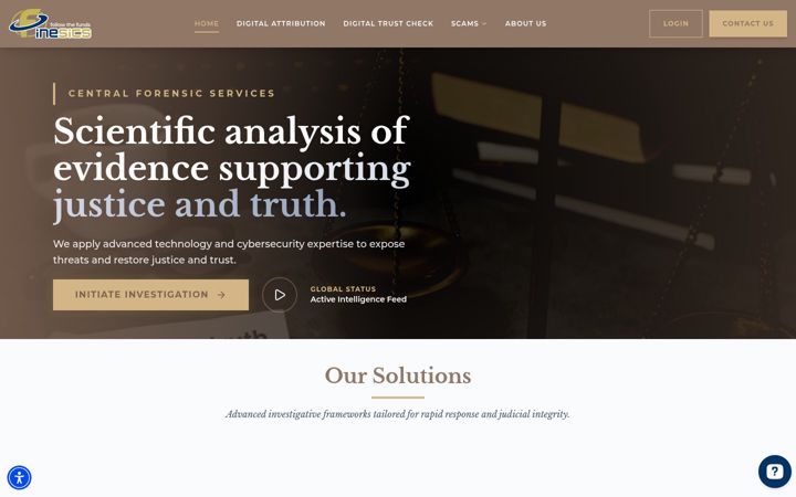 Screenshot of finesics.com
