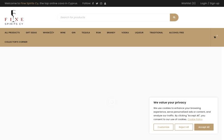Screenshot of finespiritscy.com
