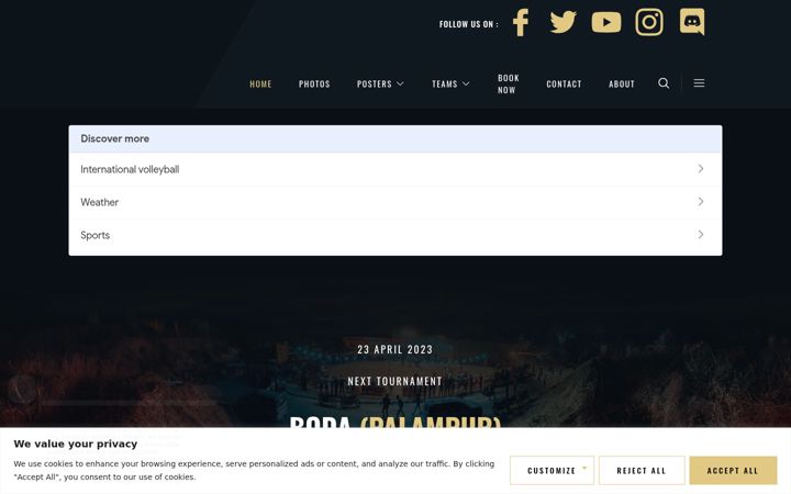 Screenshot of finesportslive.com