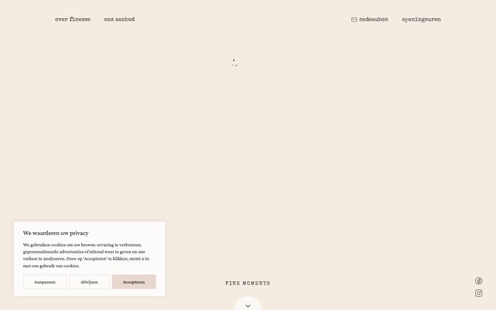 Screenshot of finesse-menen.be
