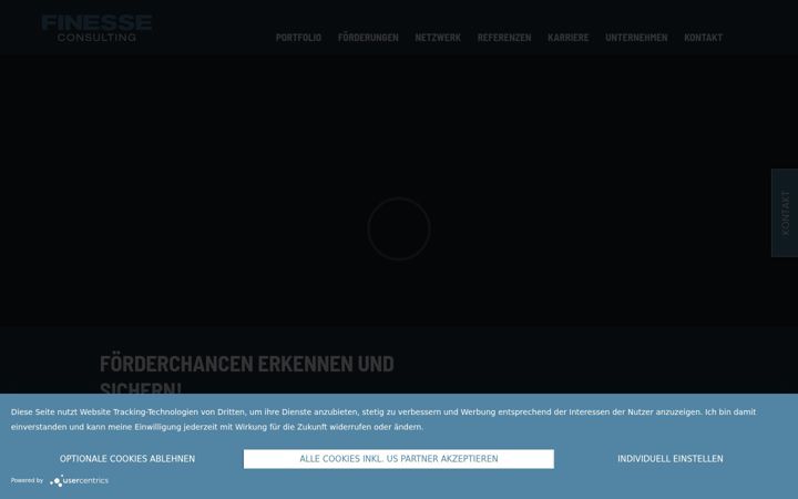 Screenshot of finesse-service.at