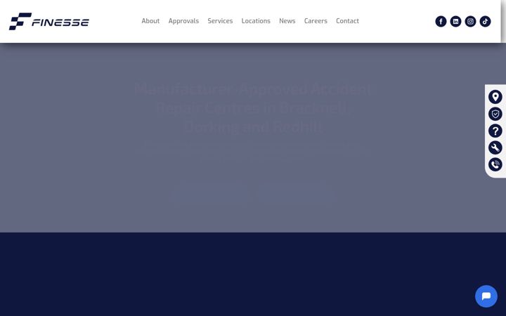 Screenshot of finessearc.co.uk