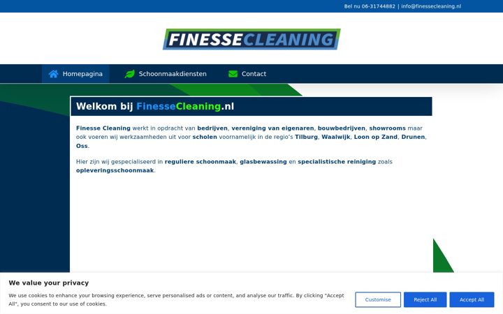 Screenshot of finessecleaning.nl