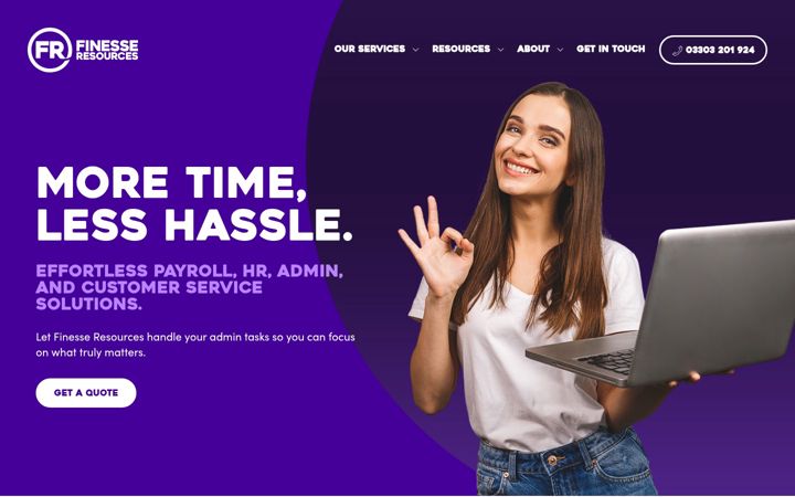 Screenshot of finesseresources.co.uk