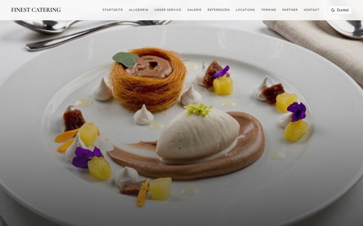 Screenshot of finest-catering.com