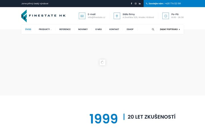 Screenshot of finestate.cz