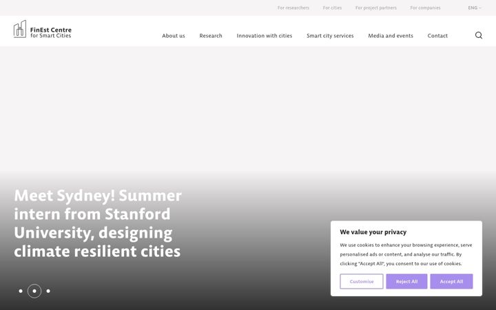 Screenshot of finestcentre.eu
