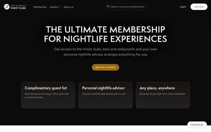 Screenshot of finestclubs.com